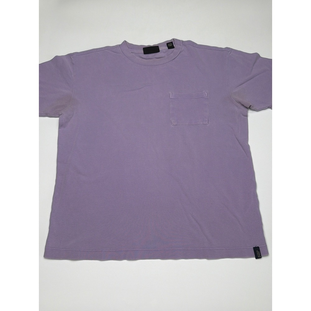Scotch & Soda Mens Purple Organic Cotton Pocket T-Shirt Size Small